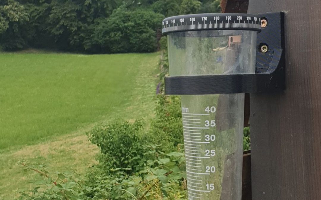 Medidor lluvia analógico: control confiable de precipitaciones