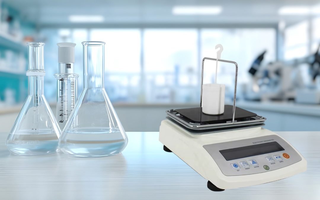 Prueba densidad líquidos con precisión industrial
